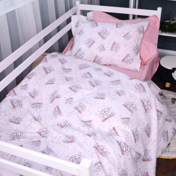 Фото - Комплект постельного белья MirSon Poplin Line Kids 04 Cats 220х240 (2200009714177)